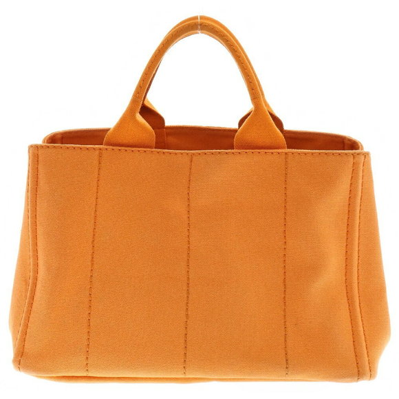 Prada Shoulder Canvas Bag Canapa Orange - Picture 1 of 5